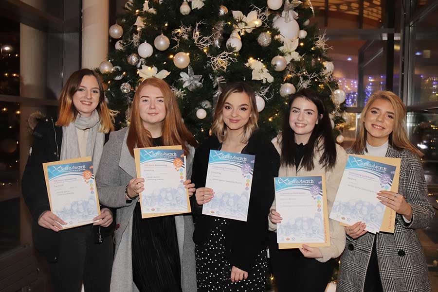 &quot;Outstanding Achievement Awards&quot; Eve Hamill, Emma King, Ciara Bertoncini-Gilmour, Gabrielle Maberly and Isla Grant